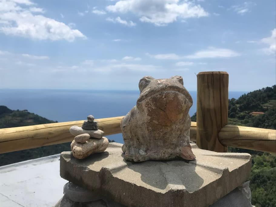 La Finestra Sul Mare A Drignana Villa Vernazza Bagian luar foto