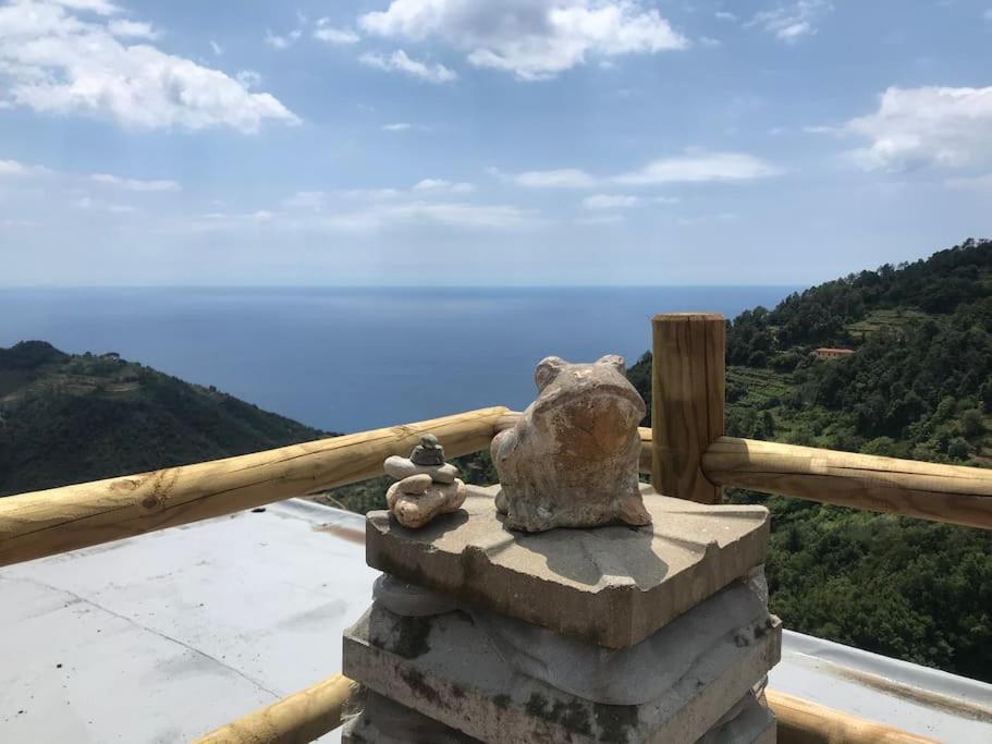 La Finestra Sul Mare A Drignana Villa Vernazza Bagian luar foto